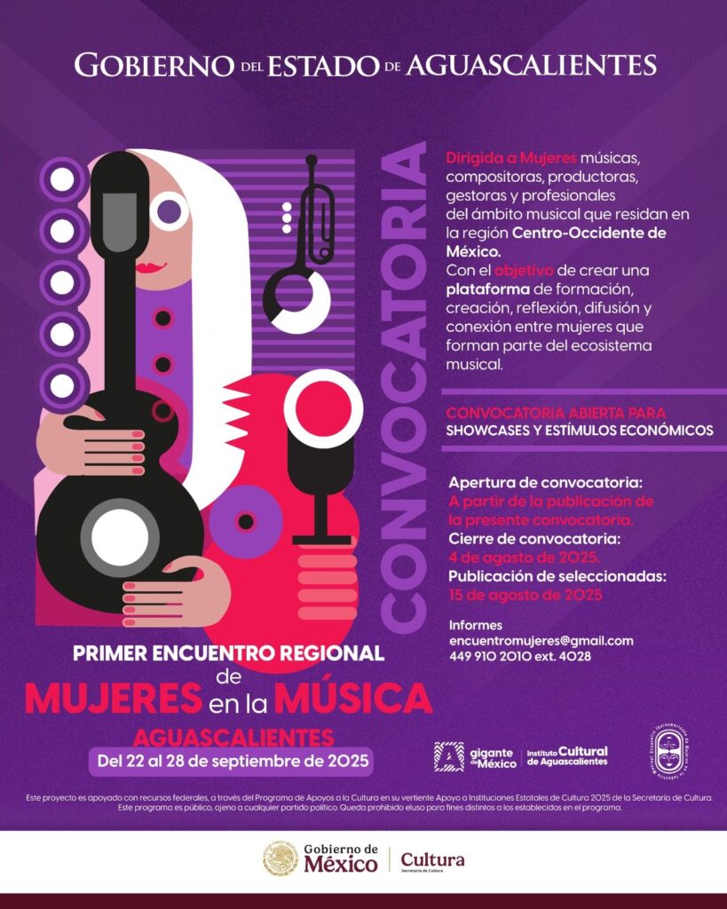 Primer Encuentro Regional de Mujeres en la Música en Aguascalientes