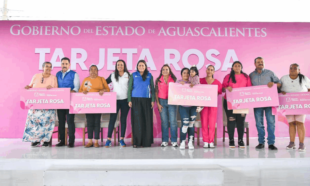 Tarjeta rosa Aguascalientes
